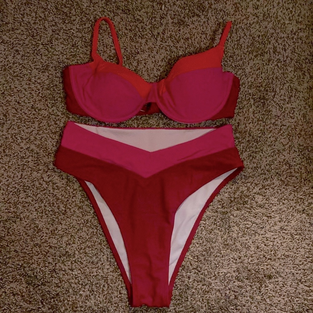 Cupshe Color Block Bikini